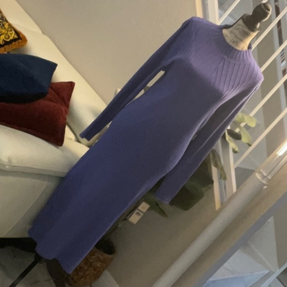 Nanette Lenore blue knit midi dress Size XL NWT